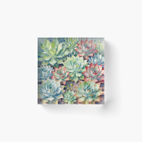 Item preview, Succulent Garden Illustration designed and sold by Serene Strokes Art.