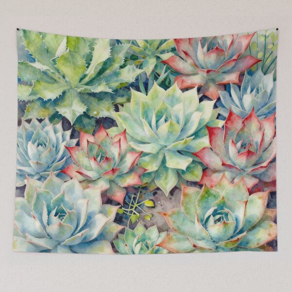 Item preview, Succulent Garden Illustration designed and sold by Serene Strokes Art.