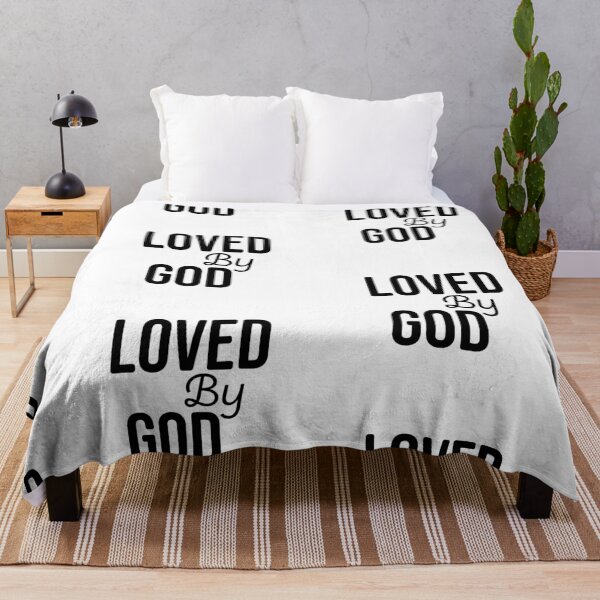 Item preview, Loved By God – Christian Faith Typography T-Shirt Design designed and sold by CrossCrafted.