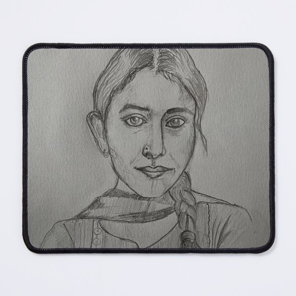 Item preview, Hand drawn Indian cute girl designed and sold by breezeofart.