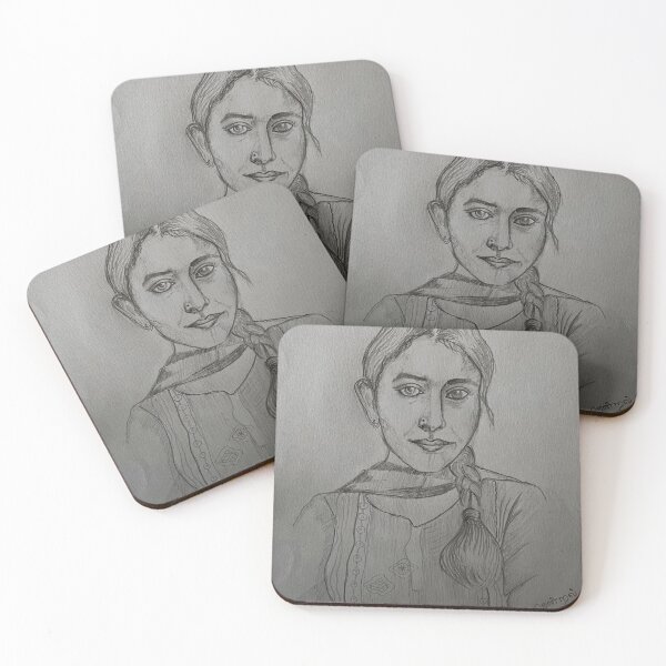 Item preview, Hand drawn Indian cute girl designed and sold by breezeofart.