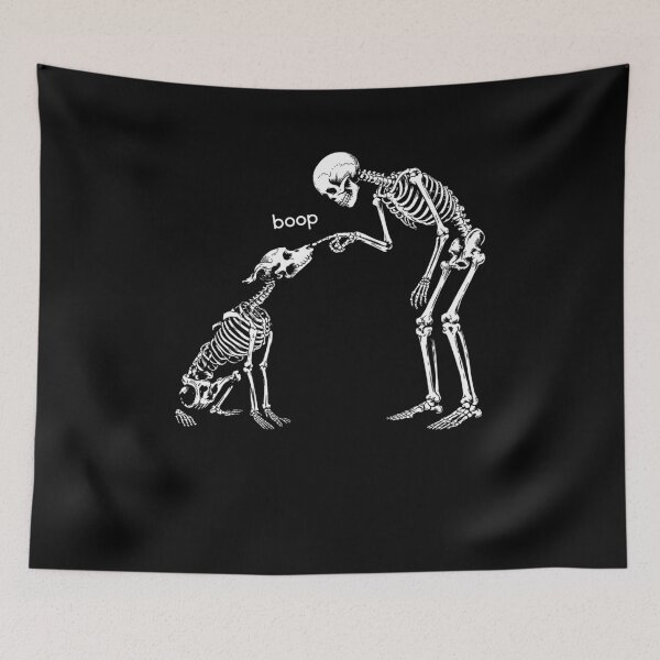 Item preview, Divertido esqueleto de perro Boop para Halloween designed and sold by suhairee-studio.