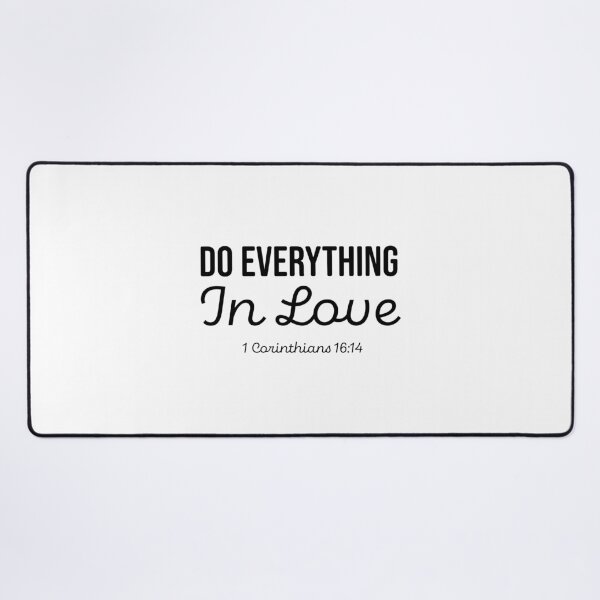 Item preview, Do Everything In Love – Christian Faith Typography T-Shirt Design designed and sold by CrossCrafted.