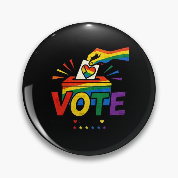 Item preview, LGBTQ Vote People Power – Pride Equality Democracy designed and sold by TEEJAMBOREE.