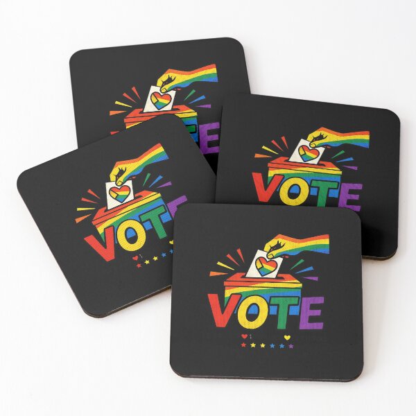 Item preview, LGBTQ Vote People Power – Pride Equality Democracy designed and sold by TEEJAMBOREE.