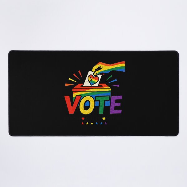 Item preview, LGBTQ Vote People Power – Pride Equality Democracy designed and sold by TEEJAMBOREE.
