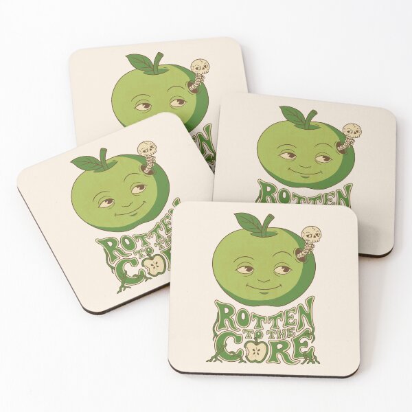 Item preview, Vintage apple with sarcastic skull worm - Light Colors Edition designed and sold by Shyla Marsare.