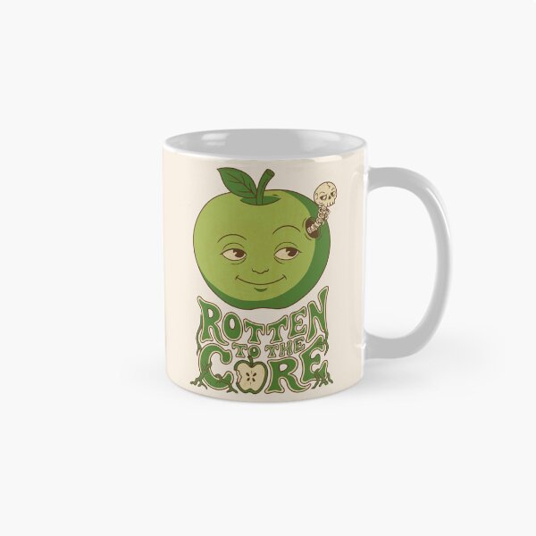 Item preview, Vintage apple with sarcastic skull worm - Light Colors Edition designed and sold by Shyla Marsare.
