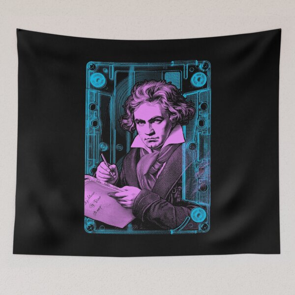 Item preview, Beethoven Classical Music Composer Playlist Cassette Pop Art designed and sold by GrandeDuc.