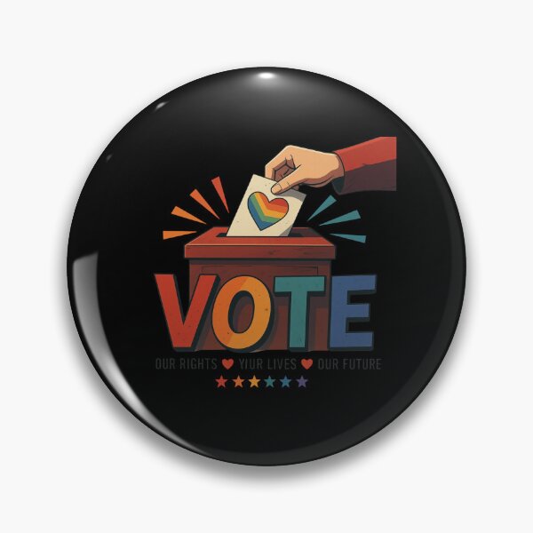 Item preview, LGBTQ Vote People Power – Pride Equality Democracy designed and sold by TEEJAMBOREE.