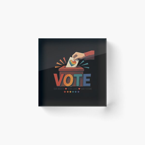 Item preview, LGBTQ Vote People Power – Pride Equality Democracy designed and sold by TEEJAMBOREE.
