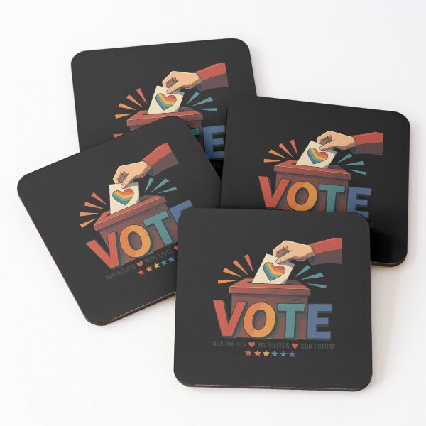 Item preview, LGBTQ Vote People Power – Pride Equality Democracy designed and sold by TEEJAMBOREE.