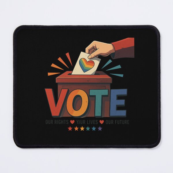 Item preview, LGBTQ Vote People Power – Pride Equality Democracy designed and sold by TEEJAMBOREE.