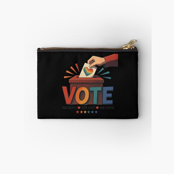 Item preview, LGBTQ Vote People Power – Pride Equality Democracy designed and sold by TEEJAMBOREE.