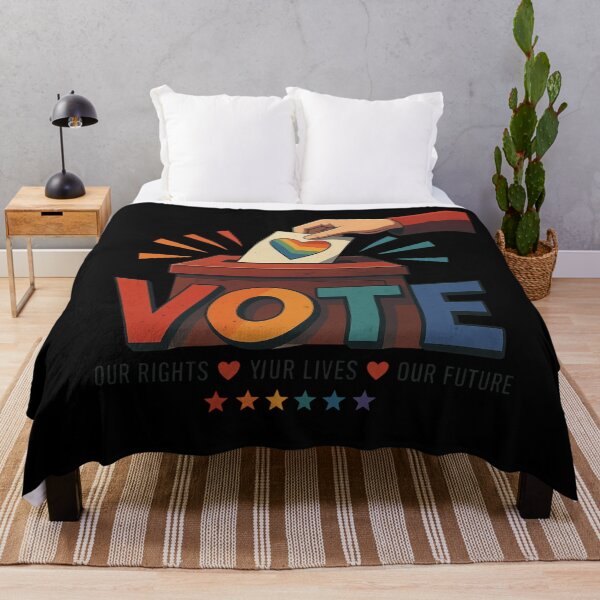 Item preview, LGBTQ Vote People Power – Pride Equality Democracy designed and sold by TEEJAMBOREE.