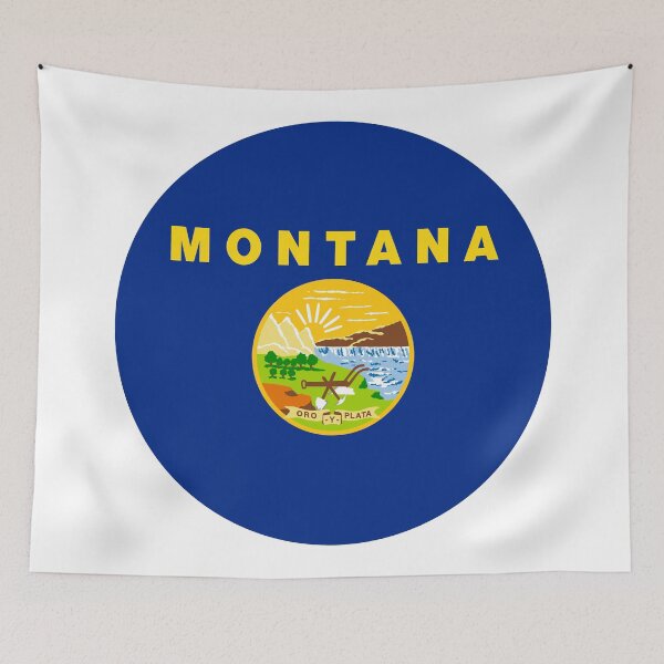 Item preview, Montana Circle Flag Moving Away Gift, Homesick MT Present designed and sold by shitpostee.