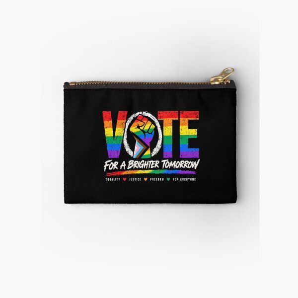 Item preview, LGBTQ Vote People Power – Pride Equality Democracy designed and sold by TEEJAMBOREE.