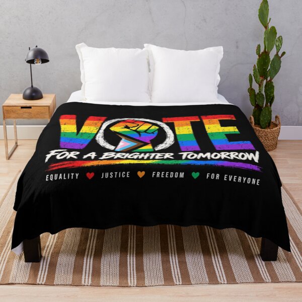 Item preview, LGBTQ Vote People Power – Pride Equality Democracy designed and sold by TEEJAMBOREE.