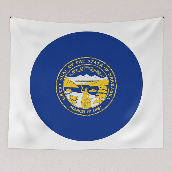 Item preview, Nebraska Circle Flag Moving Away Gift, Homesick NE Present designed and sold by shitpostee.