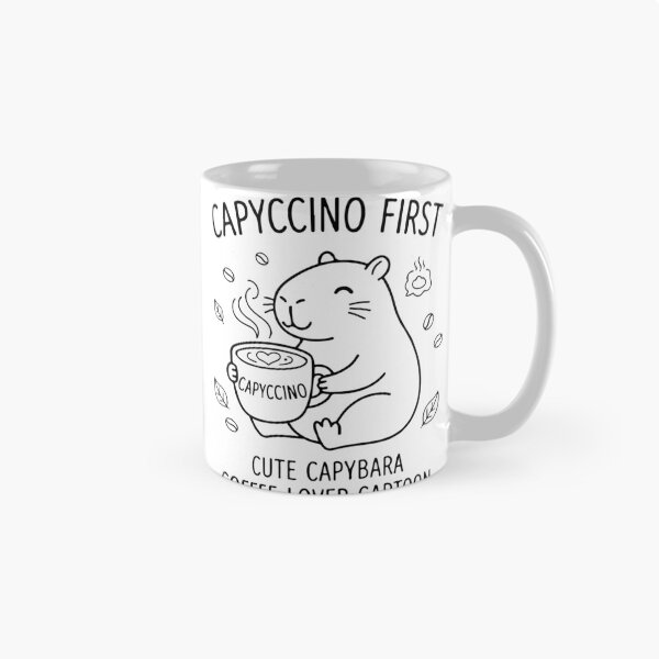 Item preview, Capyccino First - Cute Capybara Coffee Lover designed and sold by Brexmore3.