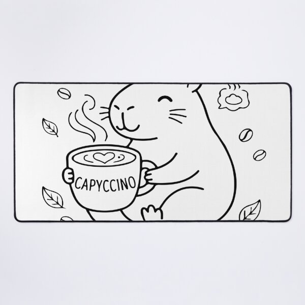Item preview, Capyccino First - Cute Capybara Coffee Lover designed and sold by Brexmore3.