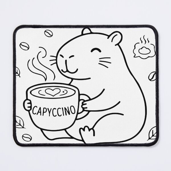 Item preview, Capyccino First - Cute Capybara Coffee Lover designed and sold by Brexmore3.