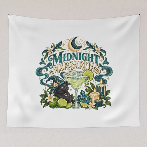 Item preview, Midnight Margaritas, Practical Magic Tee, Retro Halloween Movie Shirt, Owens Sisters Witchy Halloween Tee designed and sold by CatiaStudioArt.