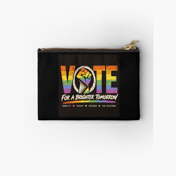 Item preview, LGBTQ Vote People Power – Pride Equality Democracy designed and sold by TEEJAMBOREE.