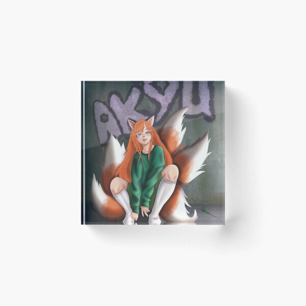 Item preview, Akyu the Kitsune Five-Tailed Fox designed and sold by Nekogobido.
