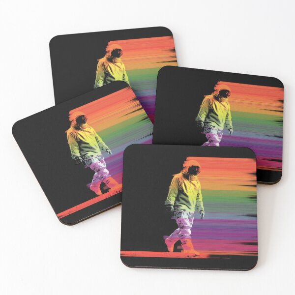 Item preview, Astronaut walking in colorful space designed and sold by anytka.