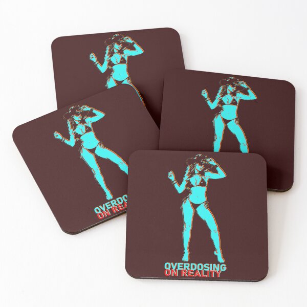 Item preview, Overdosing On Reality Glitch Typography Girl designed and sold by Edwere.