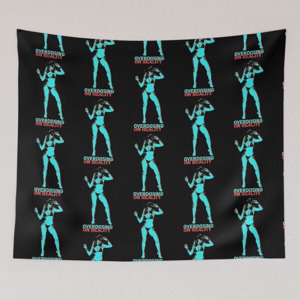 Item preview, Overdosing On Reality Glitch Typography Girl designed and sold by Edwere.