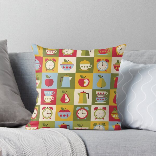Item preview, Mid-Century Retro Kitchen Pattern - Scandi Folk Art designed and sold by ShabanMerch⭐⭐⭐.