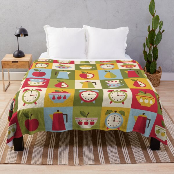Item preview, Mid-Century Retro Kitchen Pattern - Scandi Folk Art designed and sold by ShabanMerch.
