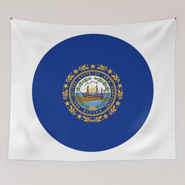 Item preview, New Hampshire Circle Flag Moving Away Gift, Homesick NH Present designed and sold by shitpostee.