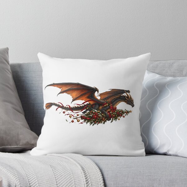 Item preview, Christmas Dragon with Tree designed and sold by ColorFlowArt.