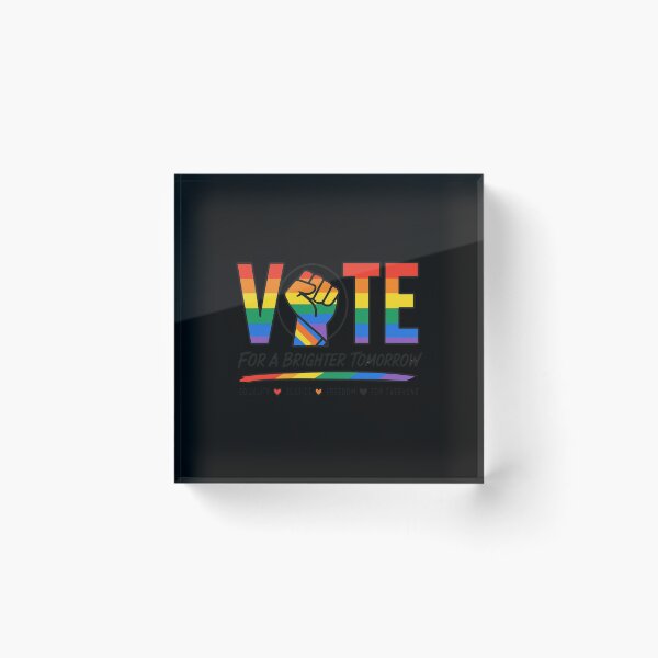 Item preview, LGBTQ Vote People Power – Pride Equality Democracy designed and sold by TEEJAMBOREE.