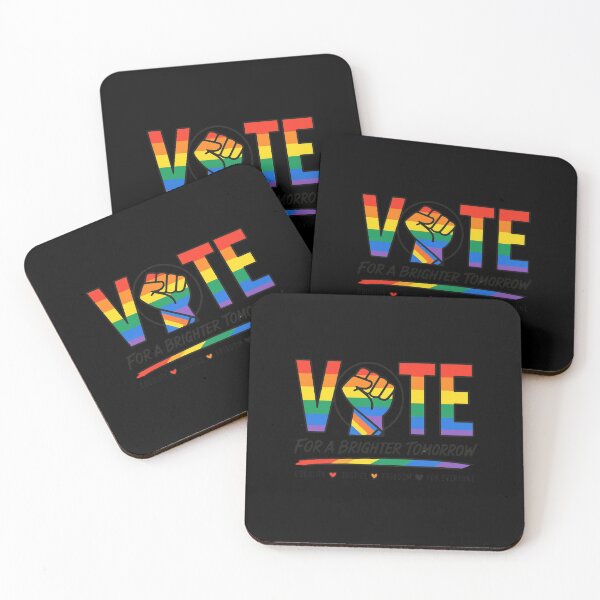 Item preview, LGBTQ Vote People Power – Pride Equality Democracy designed and sold by TEEJAMBOREE.