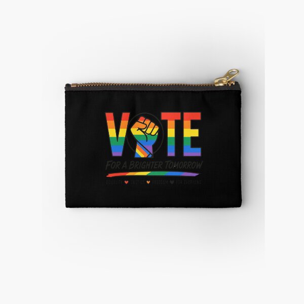 Item preview, LGBTQ Vote People Power – Pride Equality Democracy designed and sold by TEEJAMBOREE.