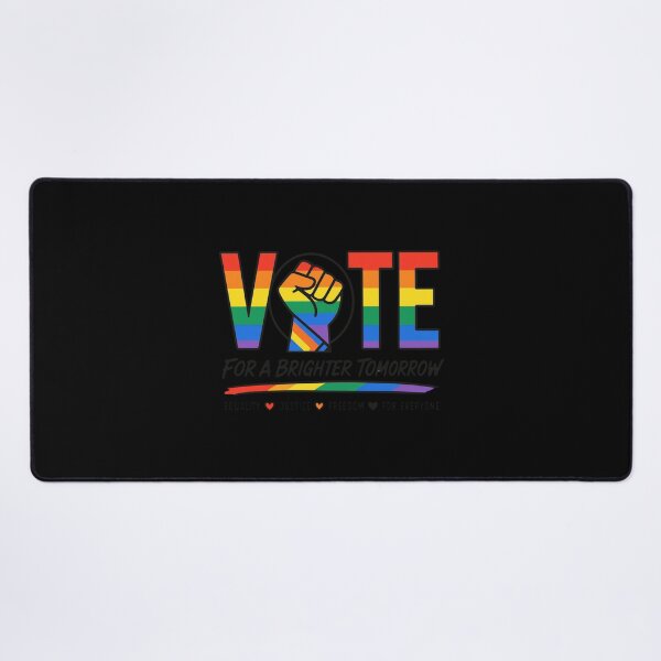 Item preview, LGBTQ Vote People Power – Pride Equality Democracy designed and sold by TEEJAMBOREE.