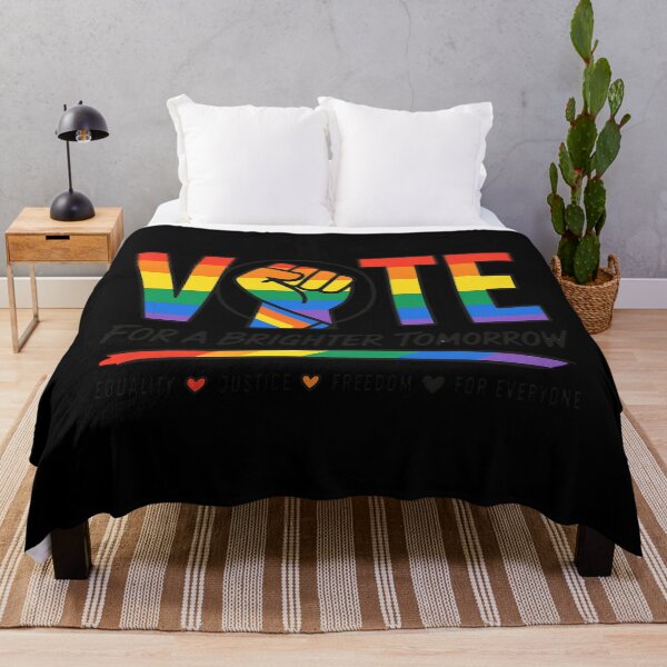 Item preview, LGBTQ Vote People Power – Pride Equality Democracy designed and sold by TEEJAMBOREE.