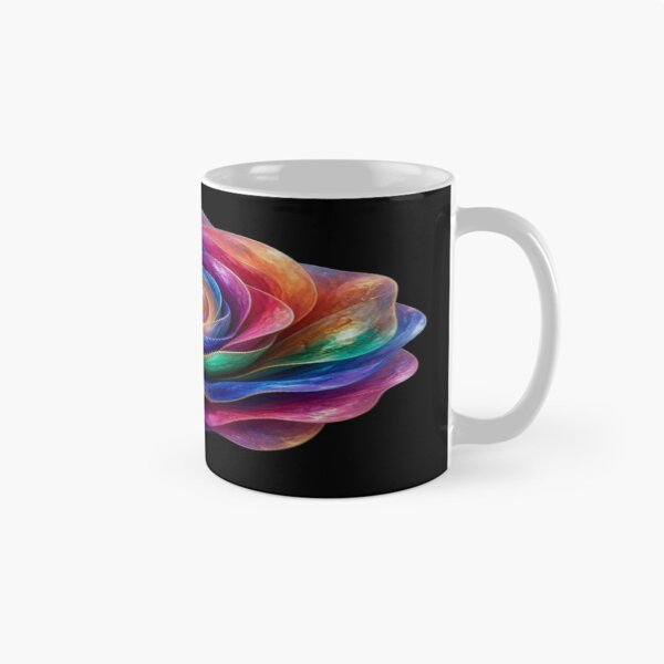 Item preview, Rainbow Metallic Rose and Glowing Abstract Flower Design designed and sold by Breezes-of-Ida.