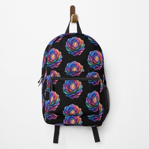 Item preview, Rainbow Metallic Rose and Glowing Abstract Flower Design designed and sold by Breezes-of-Ida.