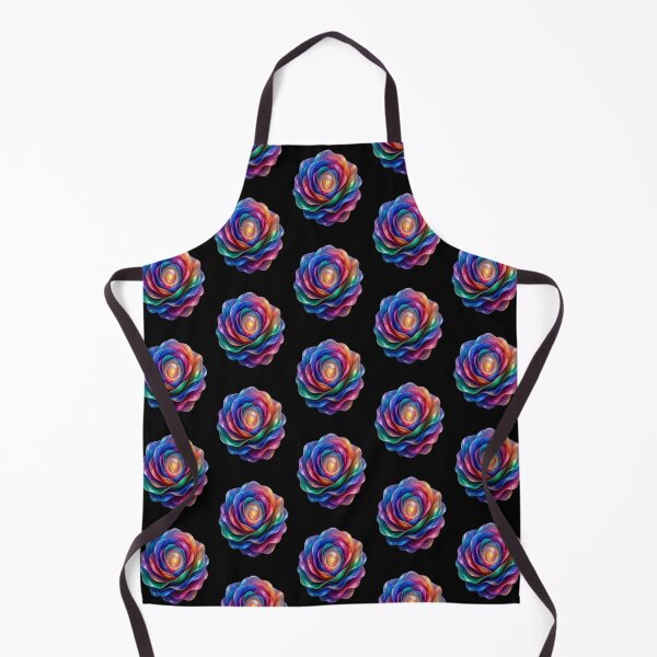 Item preview, Rainbow Metallic Rose and Glowing Abstract Flower Design designed and sold by Breezes-of-Ida.