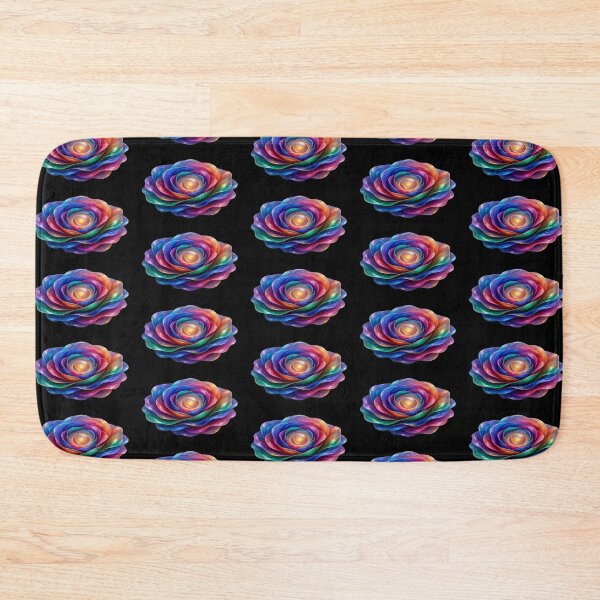 Item preview, Rainbow Metallic Rose and Glowing Abstract Flower Design designed and sold by Breezes-of-Ida.