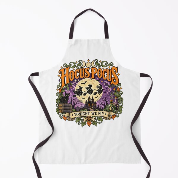 Item preview, Hocus Pocus Halloween Witches Tonight We Fly Vintage Witchy Gothic Design designed and sold by CatiaStudioArt.