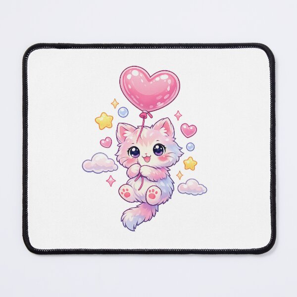Item preview, Kawaii Cloud Kitten Balloon designed and sold by Sommium .