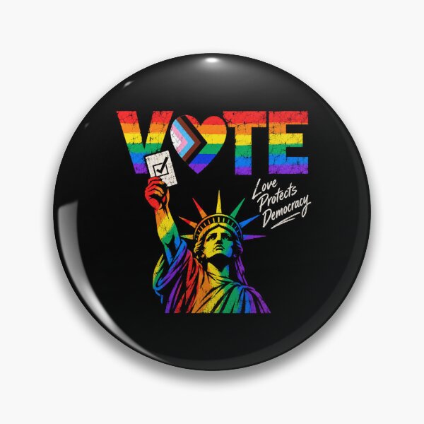 Item preview, LGBTQ Vote People Power – Pride Equality Democracy designed and sold by TEEJAMBOREE.
