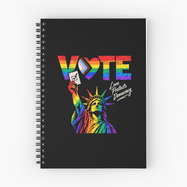 Item preview, LGBTQ Vote People Power – Pride Equality Democracy designed and sold by TEEJAMBOREE.