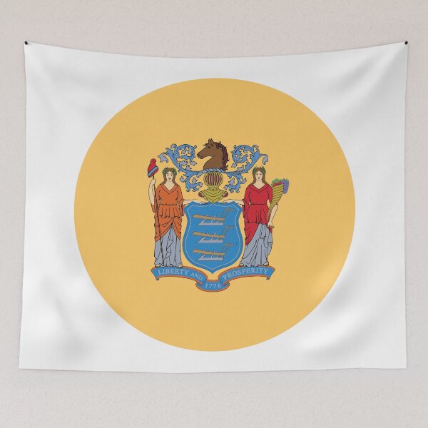 Item preview, New Jersey Circle Flag Moving Away Gift, Homesick NJ Present designed and sold by shitpostee.